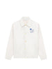 Drole de Monsieur - Men's White Printed Shirt Jacket