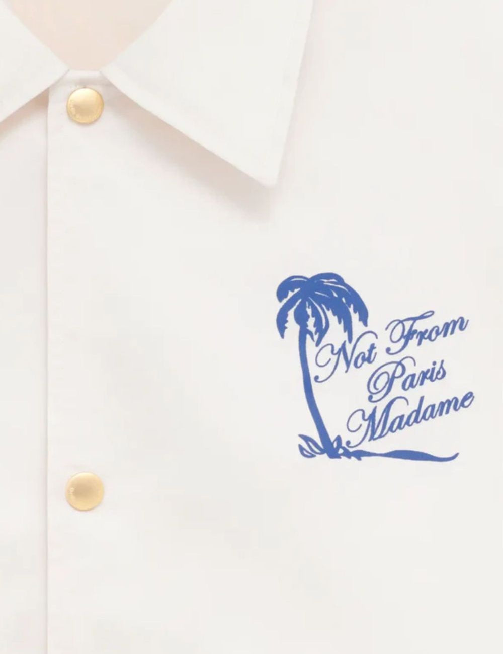 Giacca-camicia con stampa in bianco Drole de monsieur - uomo 