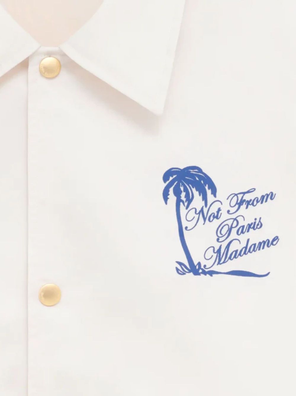 Giacca-camicia con stampa in bianco Drole de monsieur - uomo 