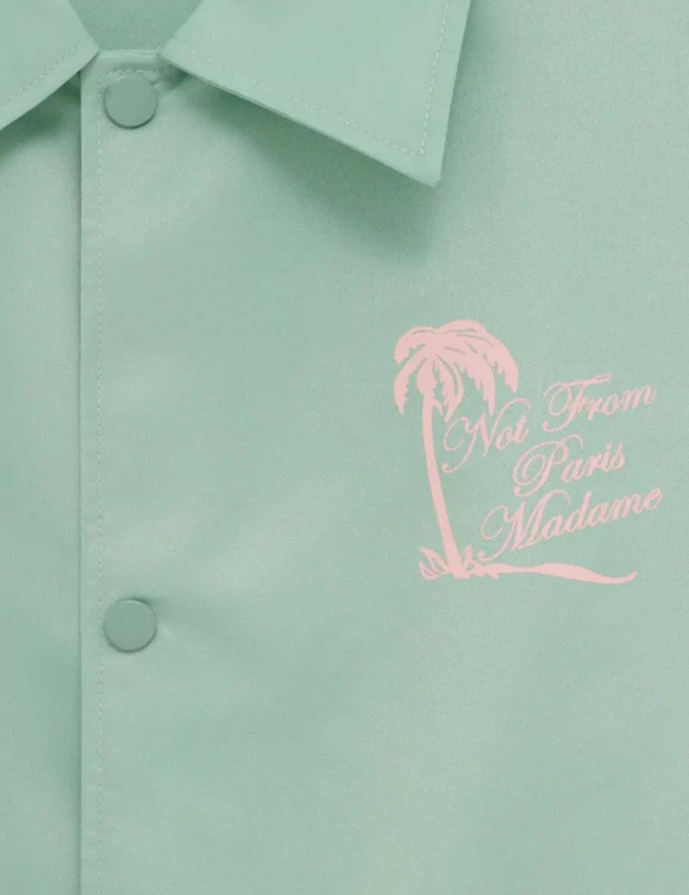 Giacca-camicia con stampa in verde Drole de monsieur - uomo 