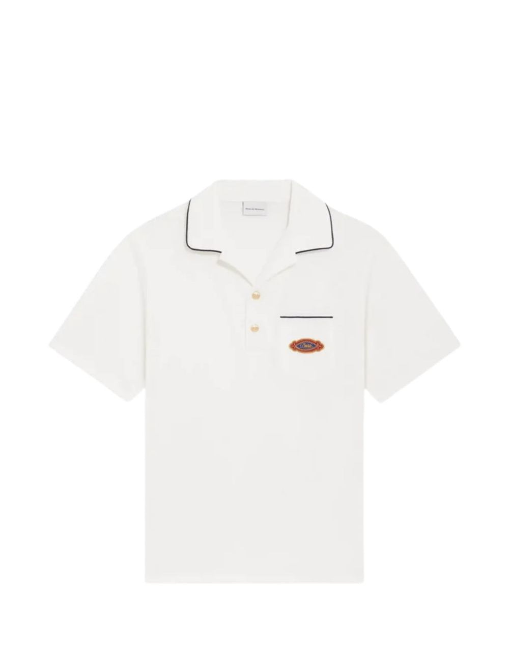 Polo con taschino in bianco Drole de monsieur - uomo 