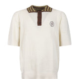 Polo con logo in bianco Drole de monsieur - uomo 