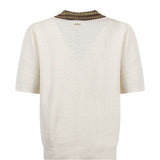 Polo con logo in bianco Drole de monsieur - uomo 
