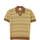 Polo con scollo a V in giallo Drole de monsieur - uomo 