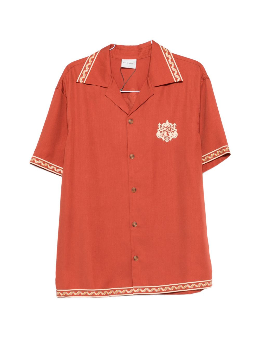 Camicia a maniche corte in rosso Drole de monsieur - uomo 