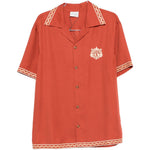 Camicia a maniche corte in rosso Drole de monsieur - uomo 