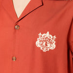 Camicia a maniche corte in rosso Drole de monsieur - uomo 