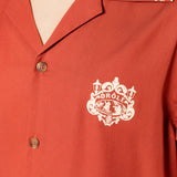 Camicia a maniche corte in rosso Drole de monsieur - uomo 