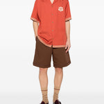Camicia a maniche corte in rosso Drole de monsieur - uomo 