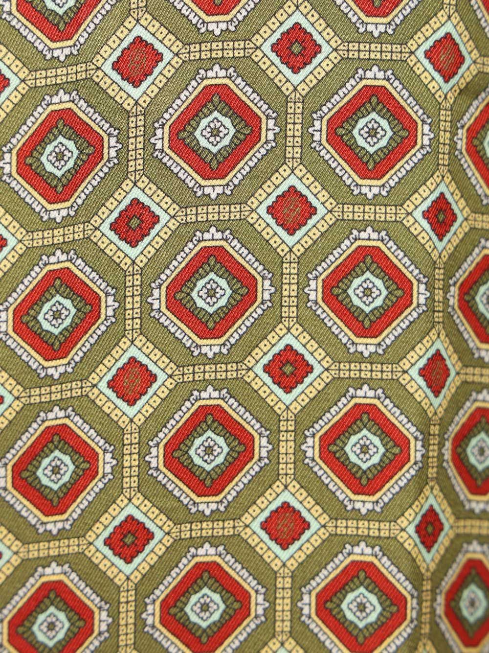 Camicia geometrica in verde Drole de monsieur - uomo 