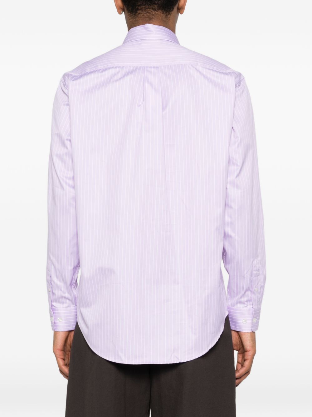 Camicia a maniche lunghe con ricamo in rosa Drole de monsieur - uomo 