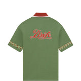 Camicia con logo ricamato in verde Drole de monsieur - uomo 