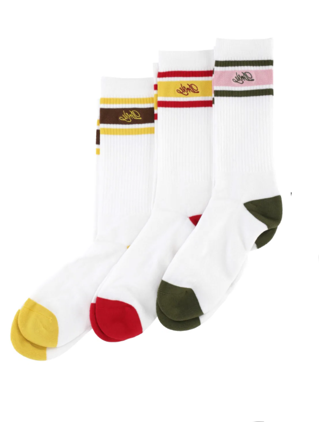 Set di calzini con logo multicolore 