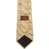 Cravatta a righe con monogramma in giallo Drole de monsieur - uomo 