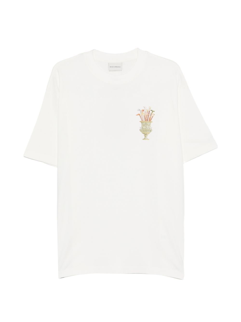 T-shirt Cannes con stampa in bianco Drole de monsieur - uomo 