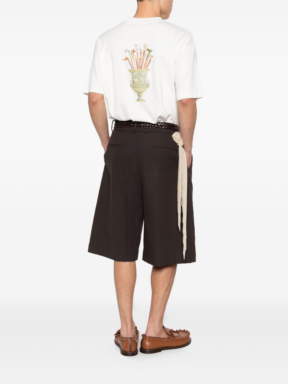 T-shirt Cannes con stampa in bianco Drole de monsieur - uomo 