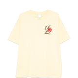 T-shirt D Hibiscus Brodée in giallo Drole de monsieur - uomo 