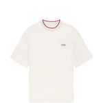 T-shirt con ricamo in bianco Drole de monsieur - uomo 