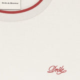 T-shirt con ricamo in bianco Drole de monsieur - uomo 