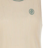 Top a coste ricamato in beige Drole de monsieur - uomo 