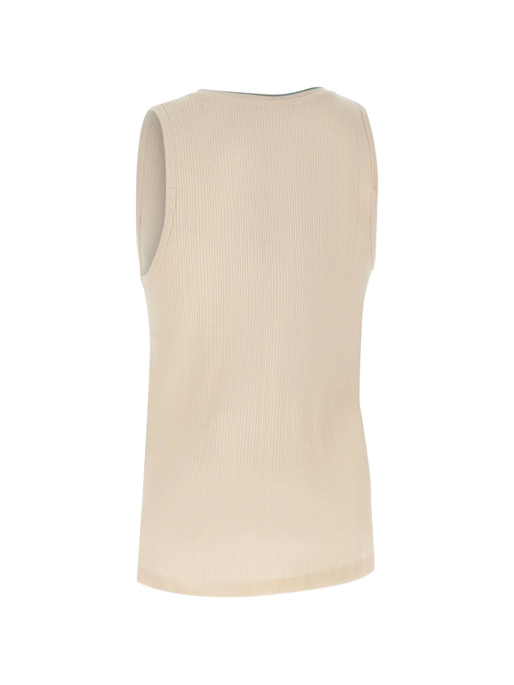 Top a coste ricamato in beige Drole de monsieur - uomo 