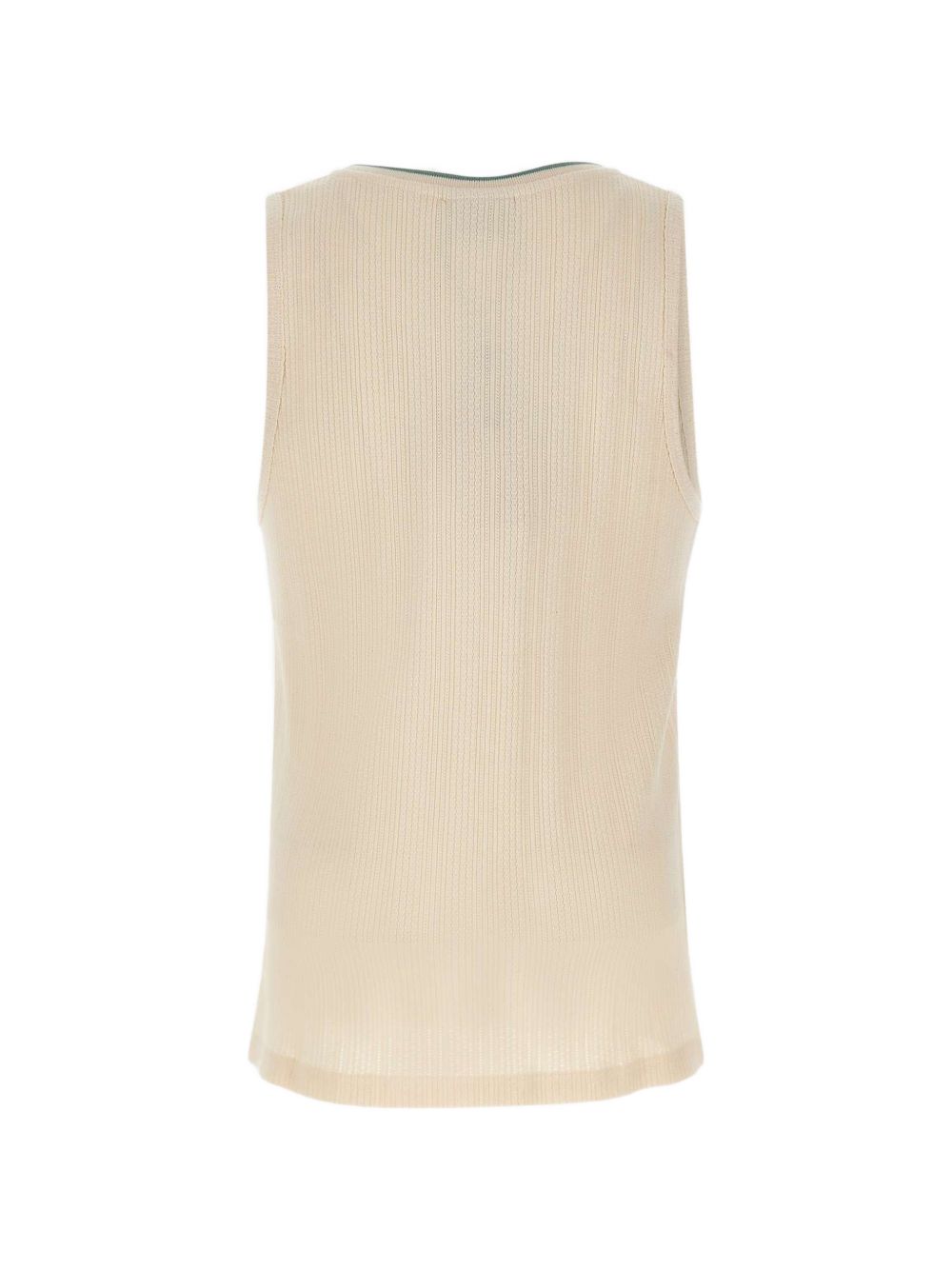 Top a coste ricamato in beige Drole de monsieur - uomo 