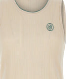 Top a coste ricamato in beige Drole de monsieur - uomo 