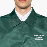Giacca La Vest Slogan leggera in verde Drole De Monsieur - uomo 