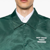 Giacca La Vest Slogan leggera in verde Drole De Monsieur - uomo 