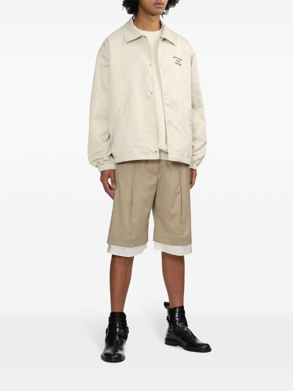Bomber La Veste Slogan in beige Drole de Monsieur - uomo 