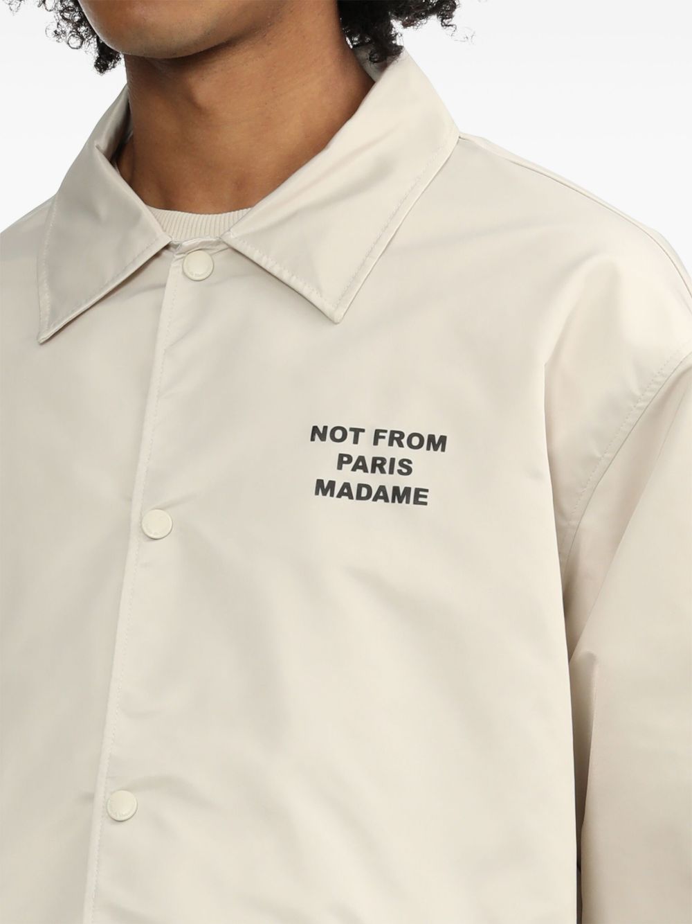 Bomber La Veste Slogan in beige Drole de Monsieur - uomo 