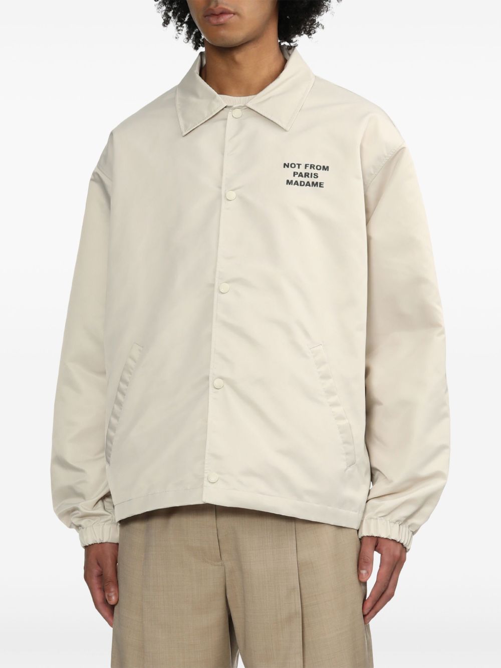 Bomber La Veste Slogan in beige Drole de Monsieur - uomo 
