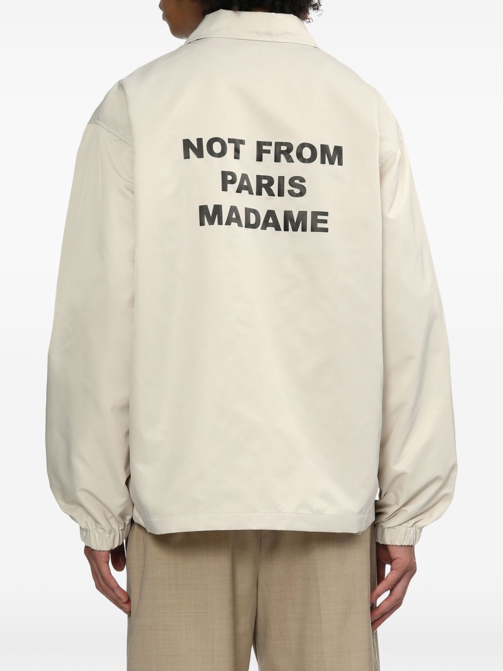 Bomber La Veste Slogan in beige Drole de Monsieur - uomo 