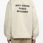 Bomber La Veste Slogan in beige Drole de Monsieur - uomo 
