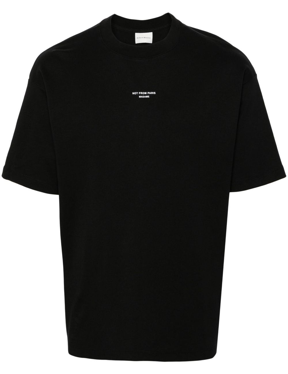 T-shirt slogan classique in nero drole de monsieur - uomo 