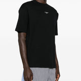 T-shirt slogan classique in nero drole de monsieur - uomo 