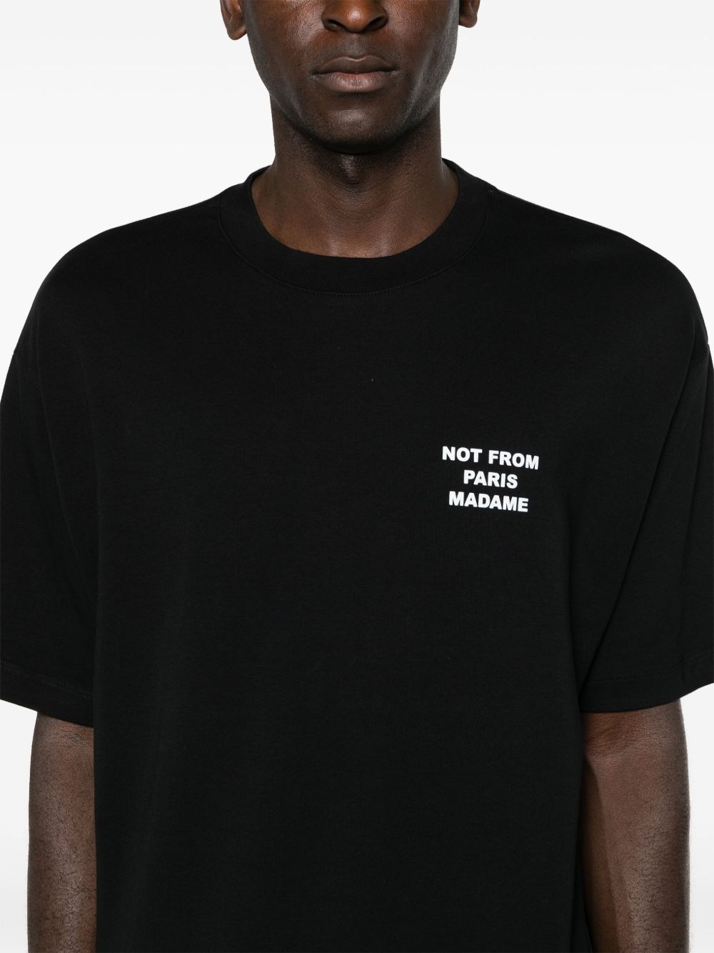 T-shirt slogan in nero drole de monsieur  - uomo 