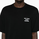 T-shirt slogan in nero drole de monsieur  - uomo 