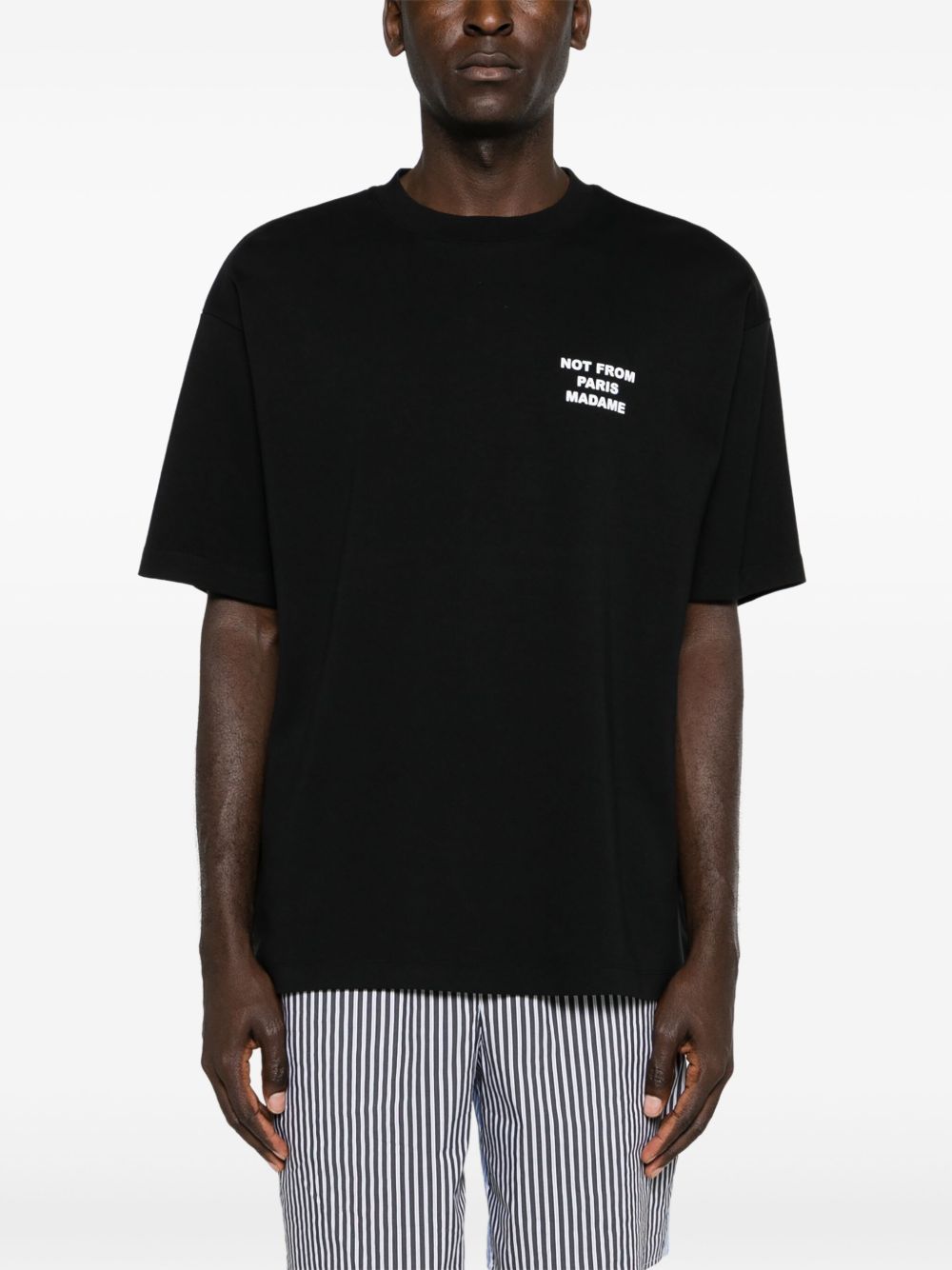 T-shirt slogan in nero drole de monsieur  - uomo 