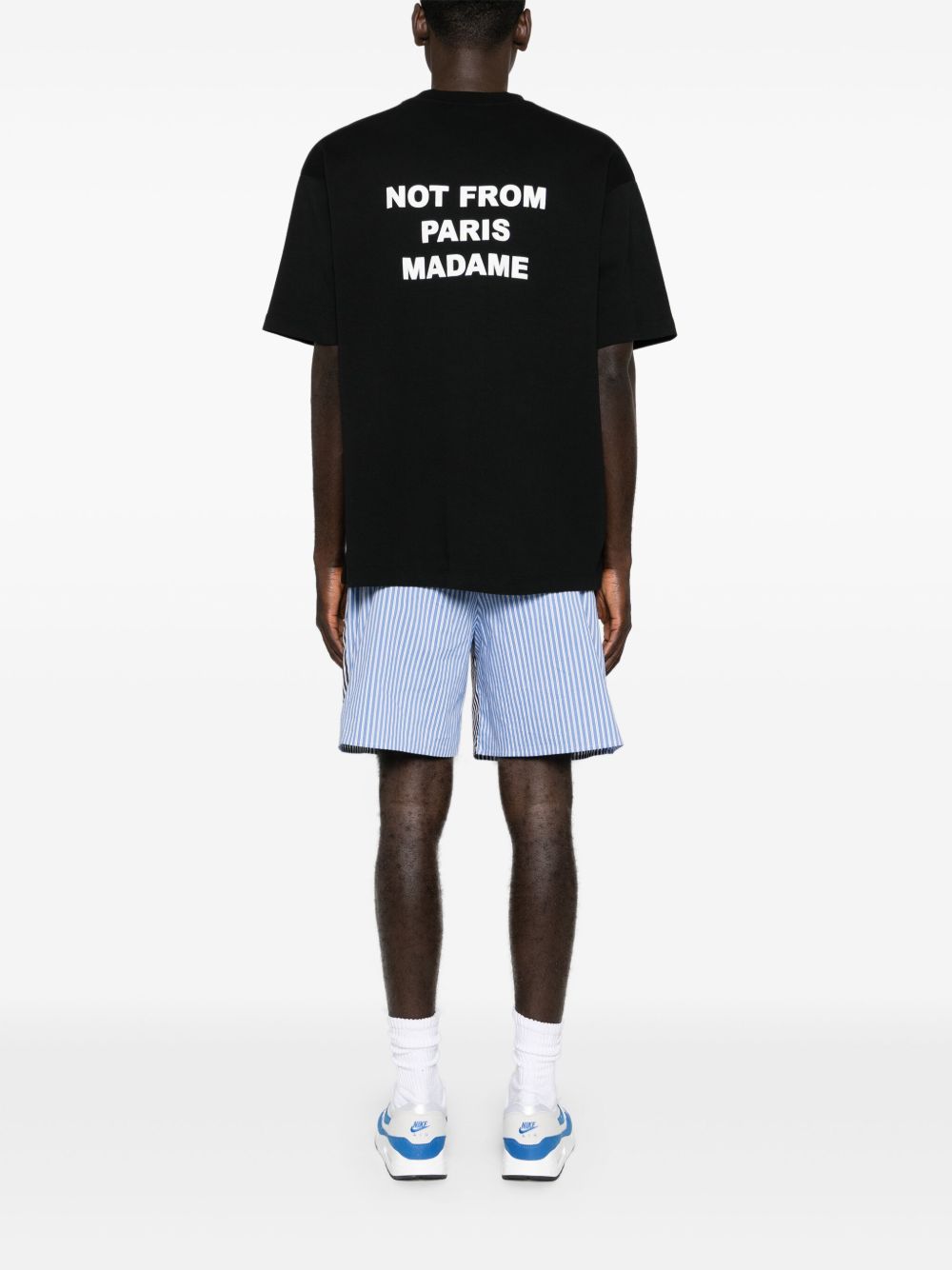 T-shirt slogan in nero drole de monsieur  - uomo 