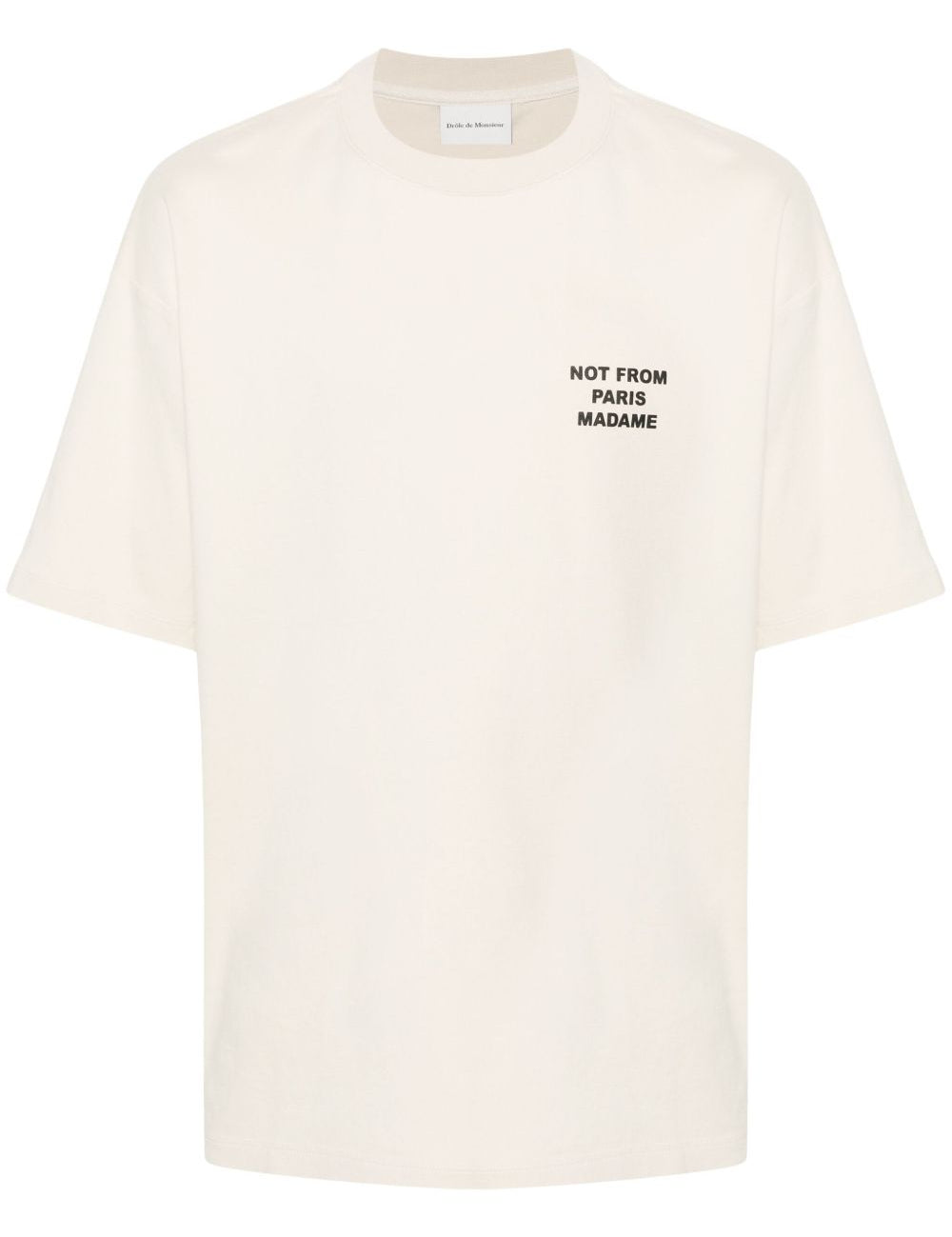 T-shirt con stampa in beige Drole de monsieur - uomo 