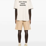 T-shirt con stampa in beige Drole de monsieur - uomo 