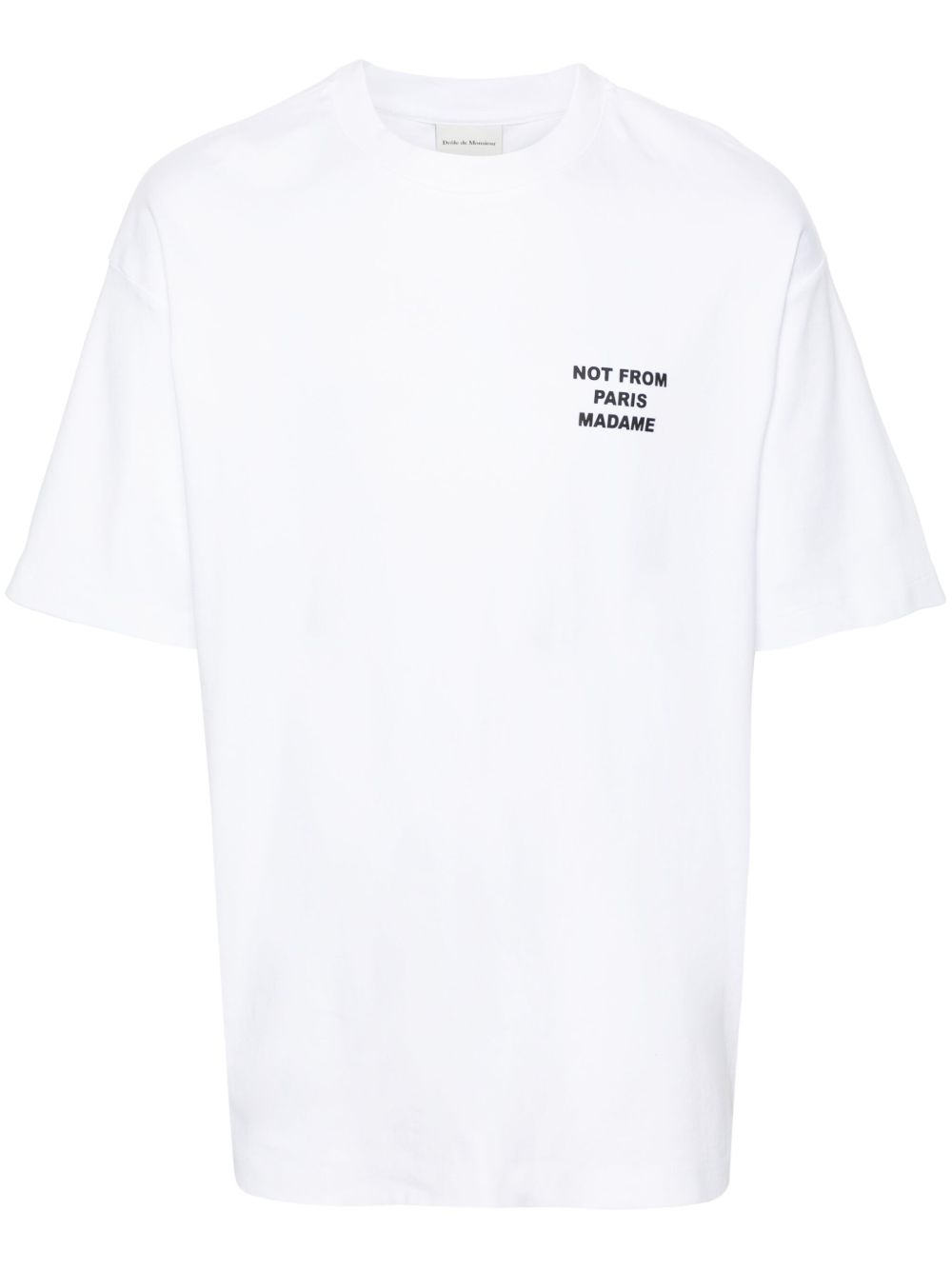 T-shirt con stampa in bianco Drole de monsieur - uomo 
