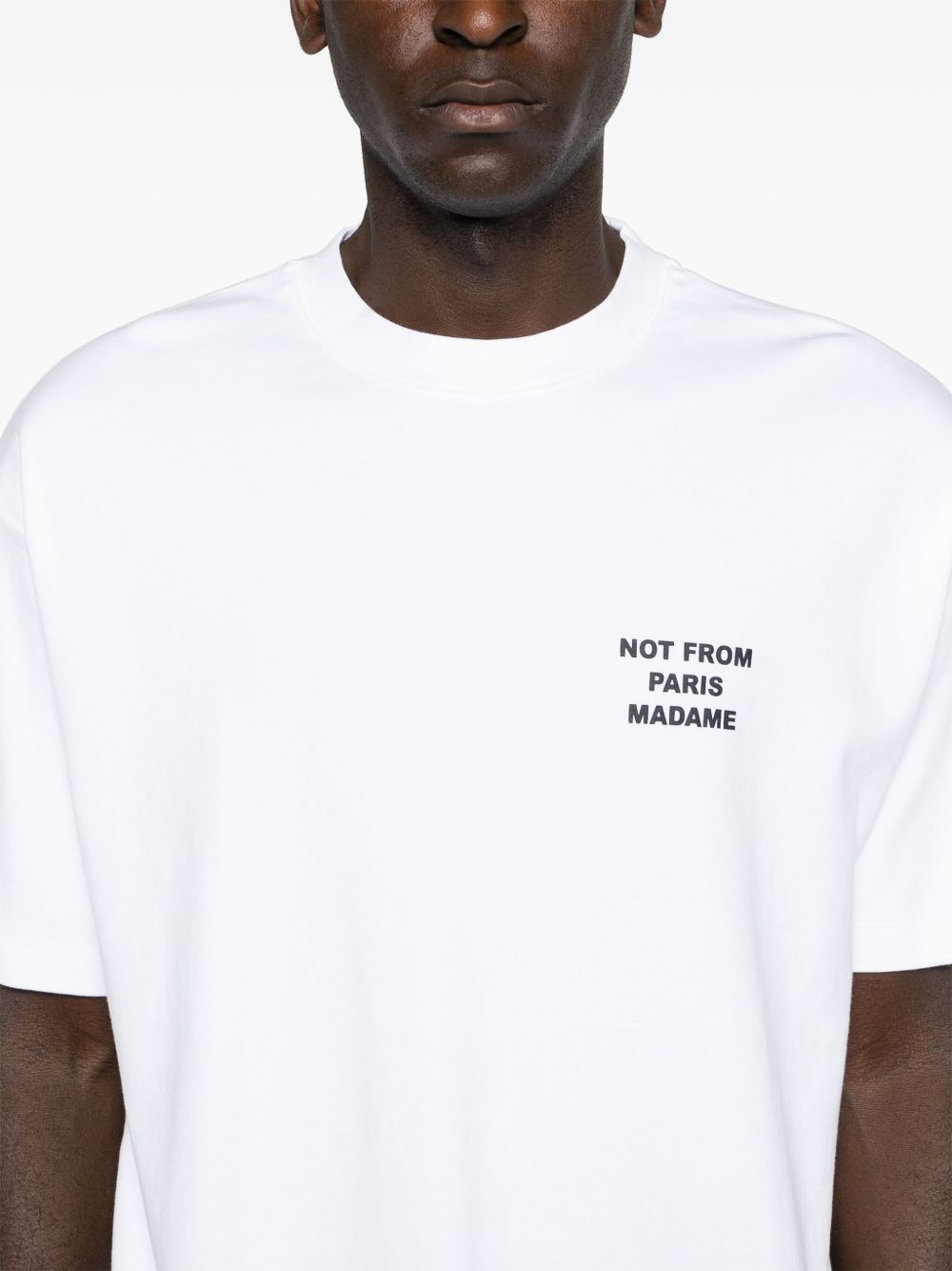 T-shirt con stampa in bianco Drole de monsieur - uomo 