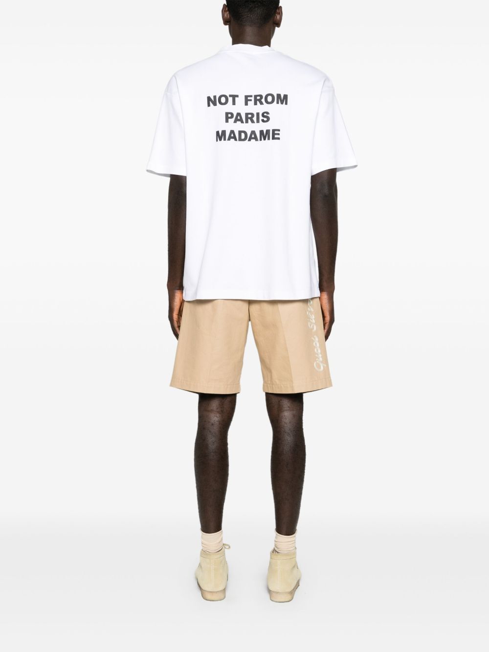 T-shirt con stampa in bianco Drole de monsieur - uomo 