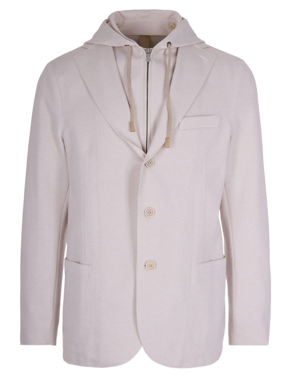 Giacca con cappuccio in beige Eleventy - uomo 