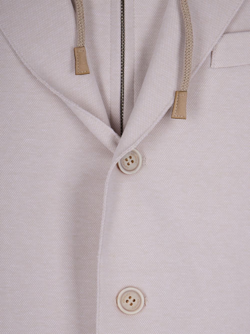 Giacca con cappuccio in beige Eleventy - uomo 