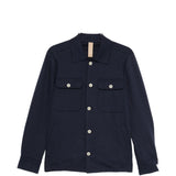 Giacca-camicia con tasche in blu Eleventy - uomo 