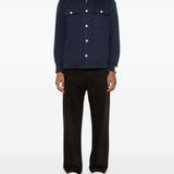 Giacca-camicia con tasche in blu Eleventy - uomo 