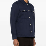 Giacca-camicia con tasche in blu Eleventy - uomo 